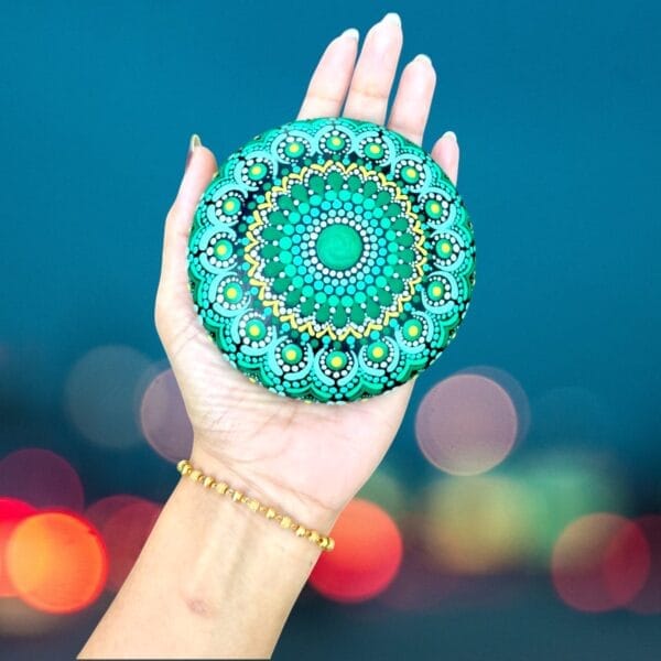 Mandala Stone ( Green )