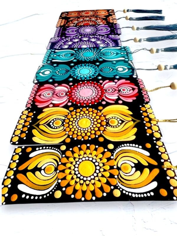 Dot Mandala handmade bookmarks