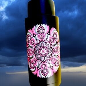 34oz Dot Mandala Water Bottle
