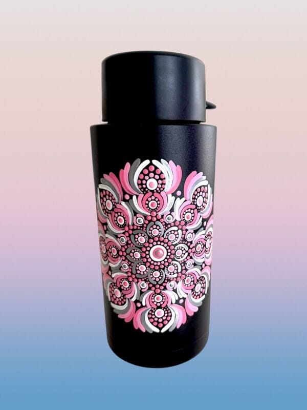 34oz Dot Mandala Water Bottle - Image 3