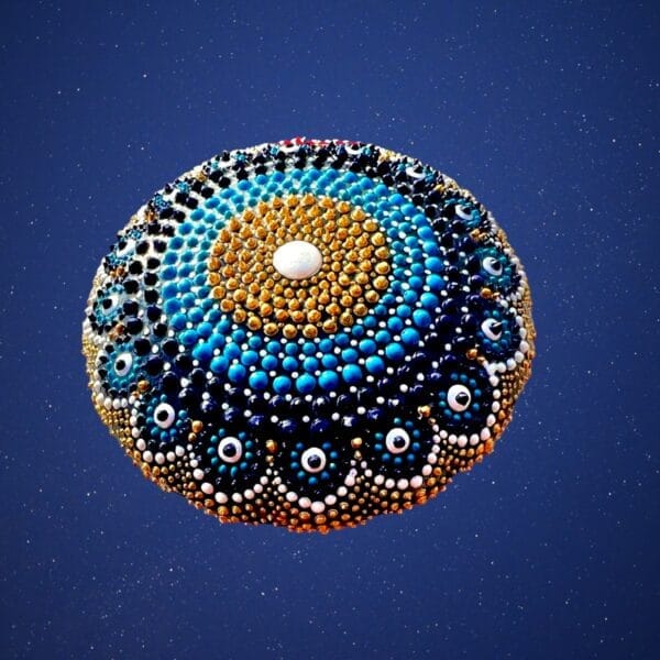 Mandala Stone (Blue)