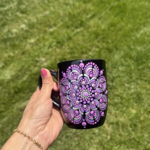 Dot Mandala Coffee Mug ( Purple )