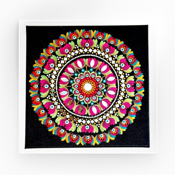 8” Mandala Canvas Wall Art