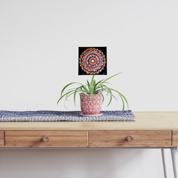 8” Mandala Canvas Wall Art - Image 2