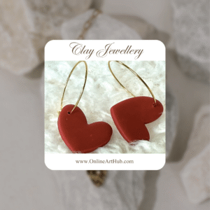 Lightweight Heart Hoop Earrings