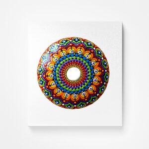 Mandala Stone (Rainbow colors)