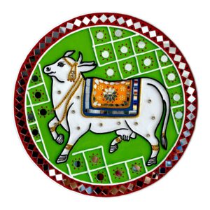 10” Cow Lippan Artwork