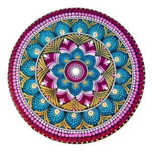 10” Dot Mandala Canvas Wall Art