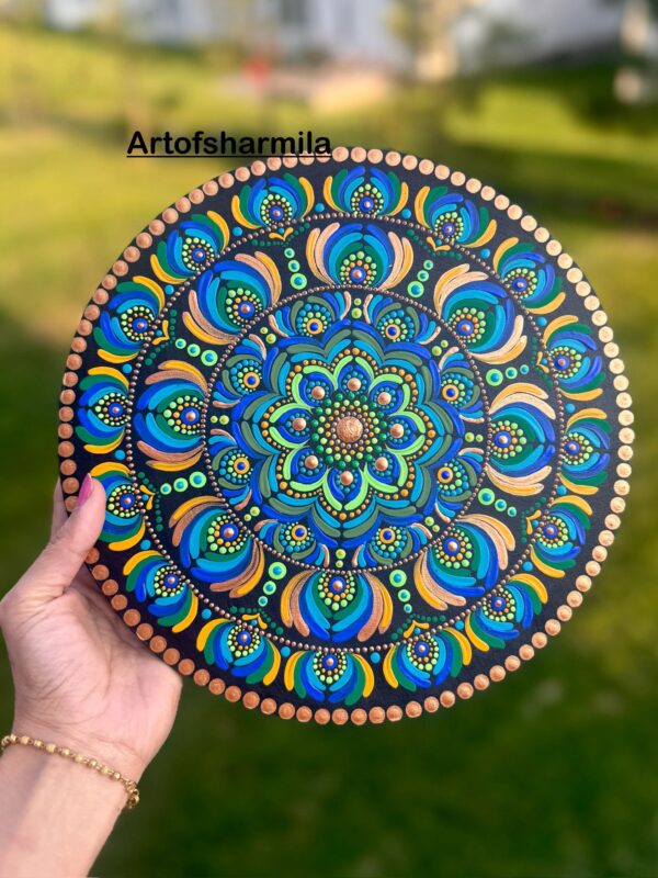 10” Dot Mandala artwork - Image 2