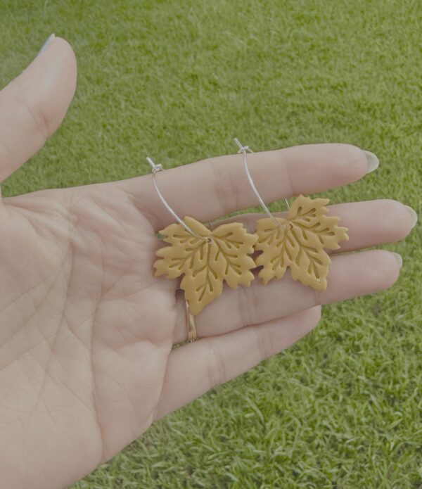 Fall special mapel leaves earrings, - Image 2