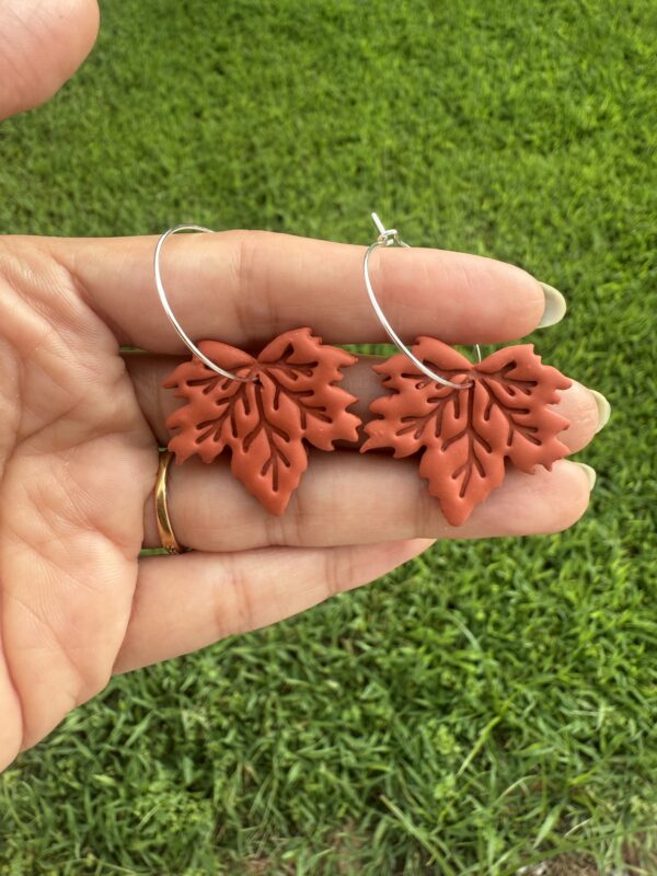 Fall special mapel leaves earrings, - Image 4