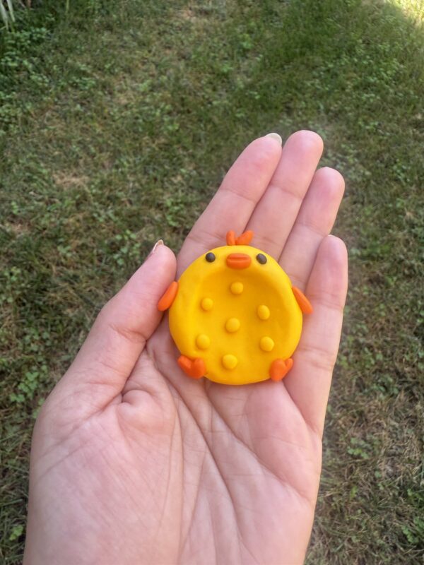 Handmade Polymer Clay yellow duck Worry Stone – Pocket Buddy
