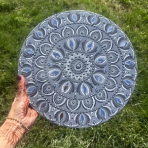 12” Dot Mandala artwork, mandala art