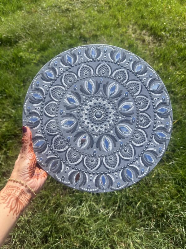12” Dot Mandala artwork, mandala art